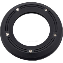 Assault Derby Cover with Window — Black matte, 6061-T6 aluminum