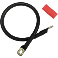 Battery Cable with Optional Shrink Tube — 4 AWG, 16"