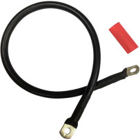 Battery Cable with Optional Shrink Tube — 4 AWG, 20", Black