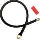 Battery Cable with Optional Shrink Tube — 4 AWG, 20", Black