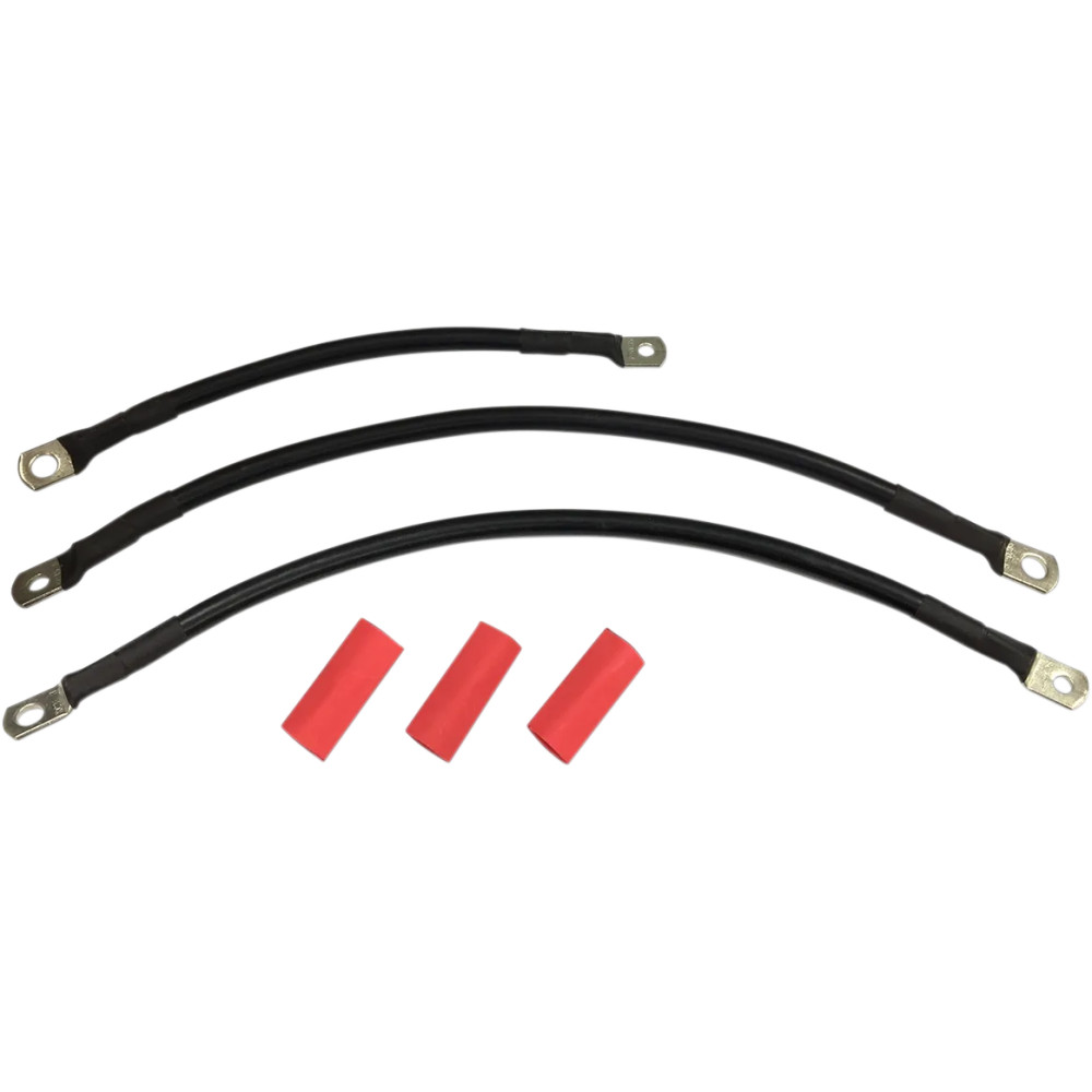 Battery Cable Set — 4 AWG, Harley-Davidson®, Black