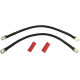 Battery Cable Set — 4 AWG, ring terminal, Black