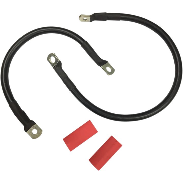 Battery Cable Set — 4 AWG, Harley-Davidson®, Black