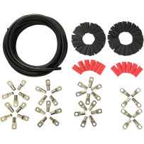 Custom Cable Kit — 7.6 m (25'), black, ring terminals