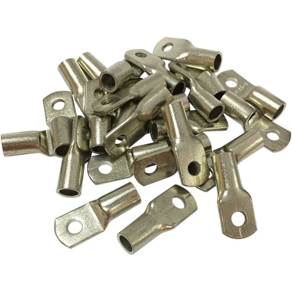 Battery Terminals — 1/4" terminal eyelet, 25-pack, Silver