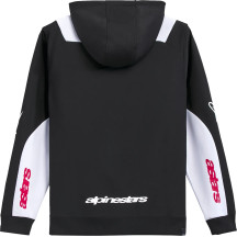 Sessions V3 Zip Hoodie — L, Black/Red/White