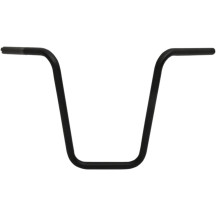 1" Handlebar — 25.4 mm clamp, 73 cm width, 15" rise, Black