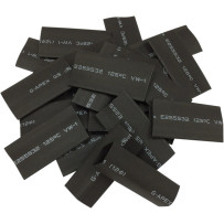 Heat Shrink Tubes — Black, 25 Pack