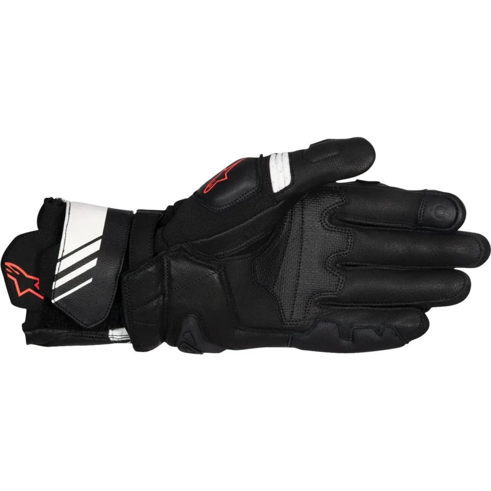 GP Plus R V3 Leather Gloves — Size M, White
