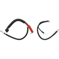 Battery Cable Set — 6 AWG, Harley-Davidson®, Black