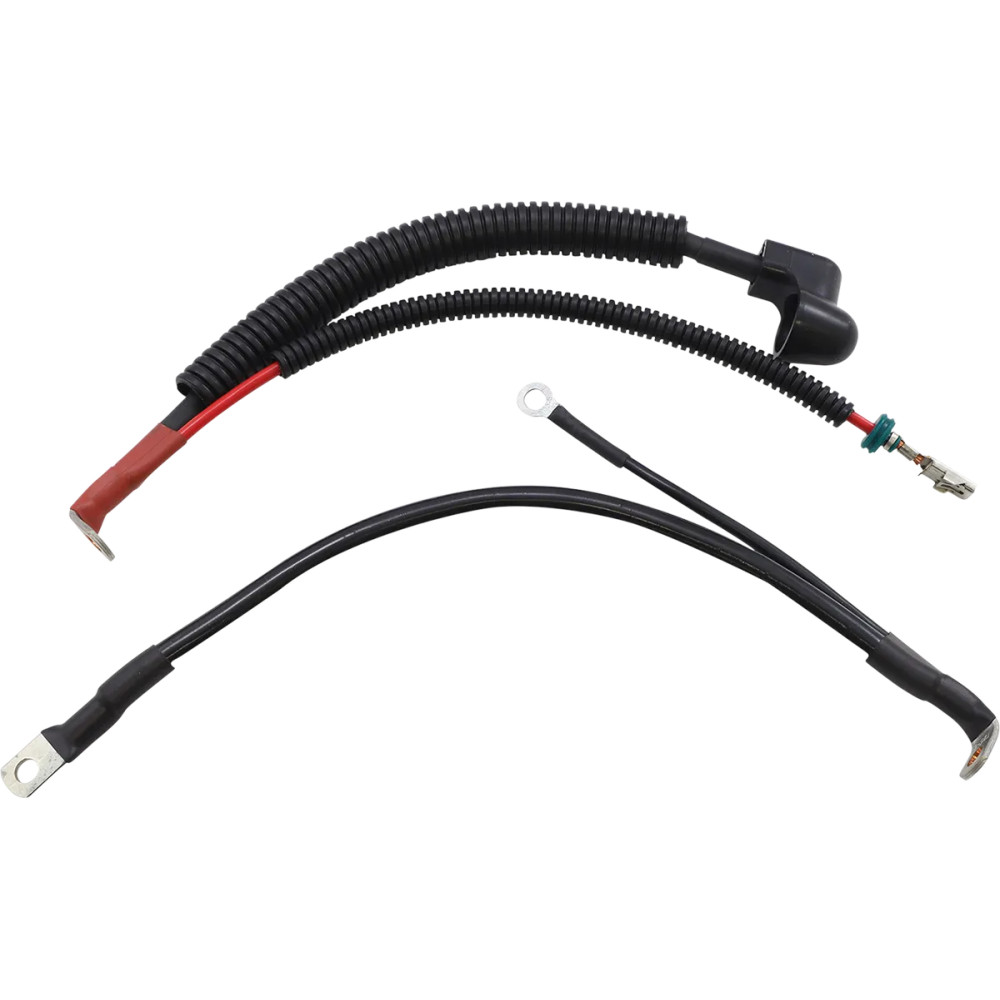 Battery Cable Set — 6 AWG, for Harley-Davidson®, Black