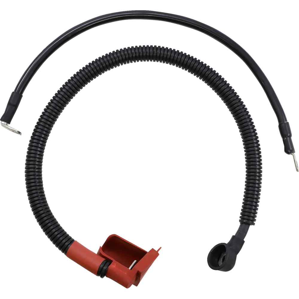 Battery Cable Set — 6 AWG, Harley-Davidson®, Black
