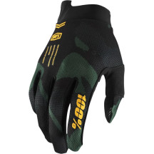 iTrack Gloves — Size S, MX, Black/Green