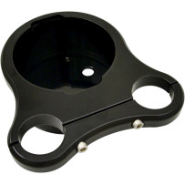 T-Bar Gauge Mounts — 1-1/4" (32 mm) handlebar, Black gloss, billet aluminum