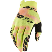 iTrack Gloves — Size S, Men's, Yellow