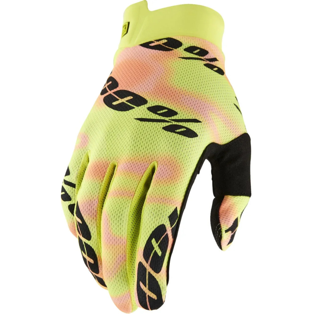 iTrack Gloves — Size S, Men's, Yellow