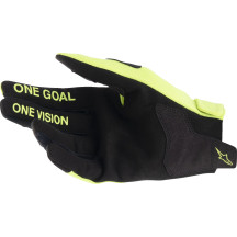 Radar Gloves — Size L, Black, Fluorescent Yellow