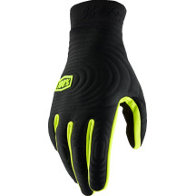 Brisker Xtreme Gloves — XL, Black/Fluorescent Yellow