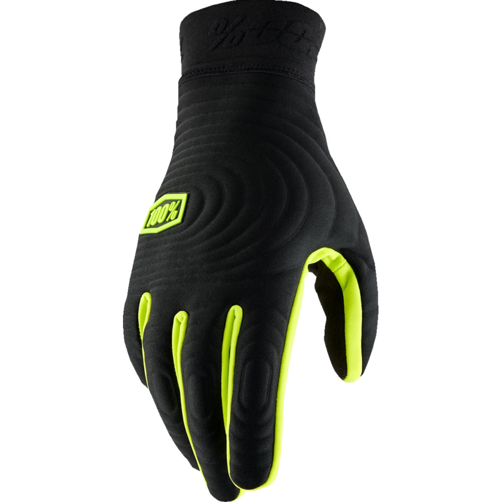 Brisker Xtreme Gloves — XL, Black/Fluorescent Yellow