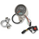 Velocímetro electrónico programable mini con odómetro/tripómetro — 61 mm (2-13/32\"), 0–225 kph (0–140 mph), Negro