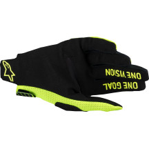 Guantes Radar Pro MX — Talla M, amarillo fluorescente, negro