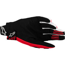 Techstar MX Gloves — L, Red/Black