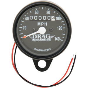 2.4" Mini Mechanical Speedometer — 61 mm, Black