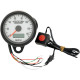Velocímetro electrónico mini programable con odómetro/contador de viaje — 61 mm (2-13/32"), 0–225 km/h (0–140 mph), cara blanca