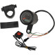 Velocímetro electrónico mini programable con odómetro/tripómetro — 47,6 mm (1-7/8"), 0–225 kph, negro