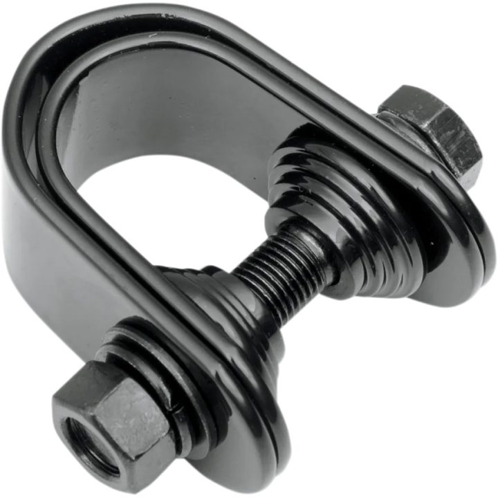 Conjunto de Abrazadera para Mini Velocímetro/Tacómetro — 32 mm (1-1/4"), 25.4 mm (1"), negro brillante