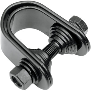 Conjunto de Abrazadera para Mini Velocímetro/Tacómetro — 32 mm (1-1/4"), 25.4 mm (1"), negro brillante