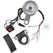 Programmable Mini Electronic Speedometer with Odometer/Tripmeter — 0 mph - 137 mph, 1-7/8"