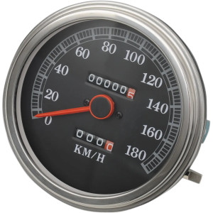 Velocímetro 5" FL-Style 2:1 — 5" (12,7 cm), 0–180 km/h, Negro