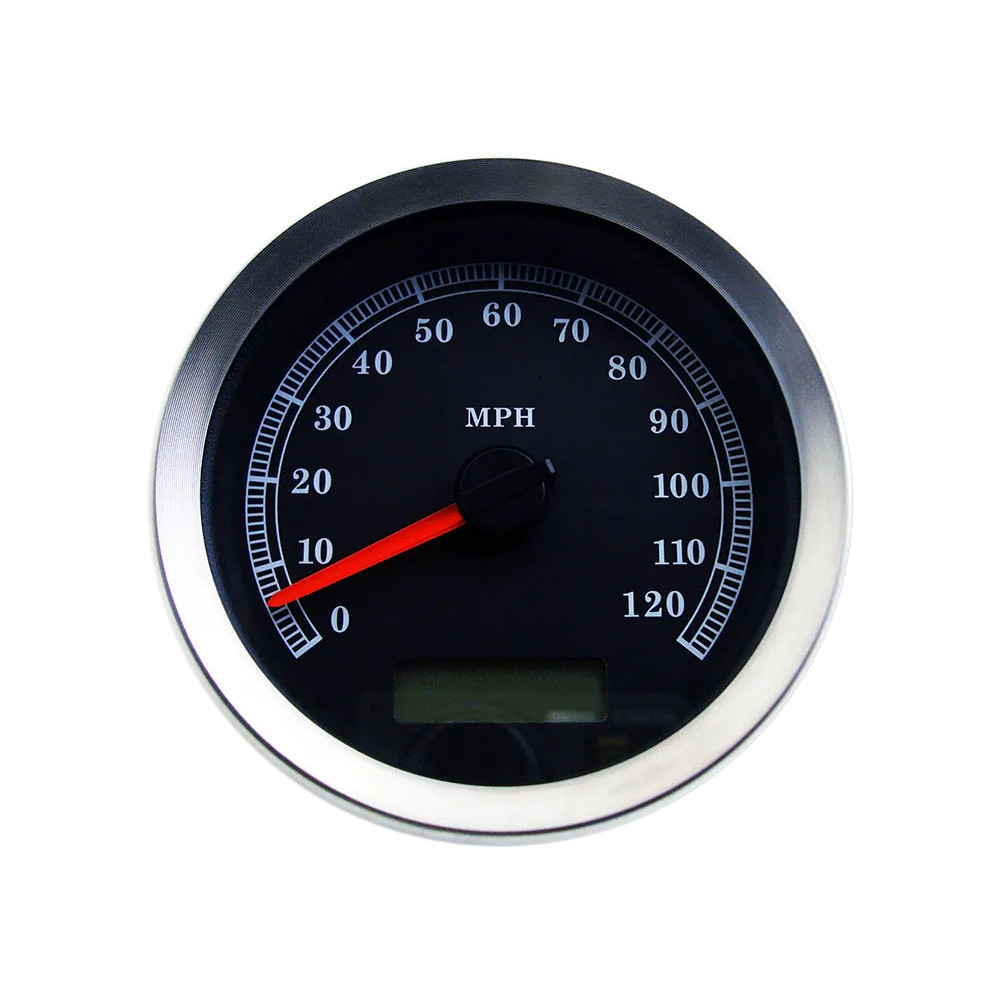 4" Programmable Electronic Speedometer — black face