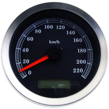 Velocímetro electrónico programable de 4” — 4” (10.7 cm), 0–220 km/h, negro