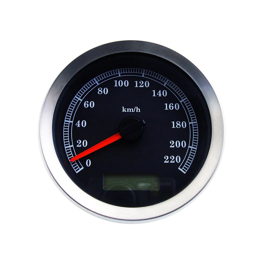 Velocímetro electrónico programable de 4” — 4” (10.7 cm), 0–220 km/h, negro