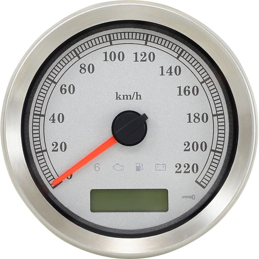 4” Programmable Electronic Speedometer — 10.7 cm (4”), 0–220 km/h (0–137 mph)
