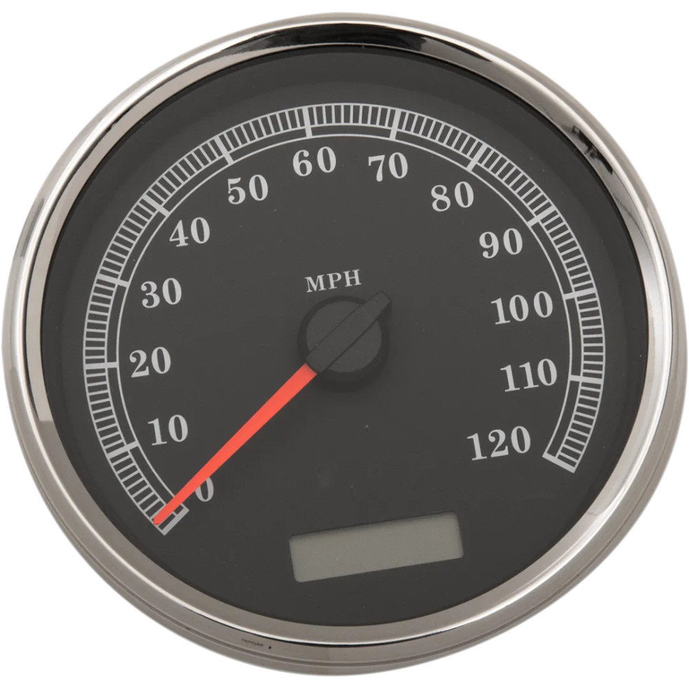 5" Programmable Electronic Imperial Speedometer — 5" outside diameter, 0–120 mph, black