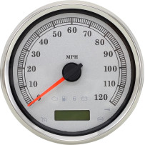 5" Programmable Electronic Imperial Speedometer — 5" outside diameter, white face