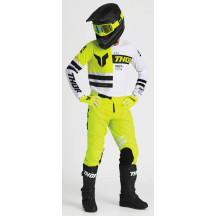 Launchmode Gloves — M, Men's, Acid yellow & white