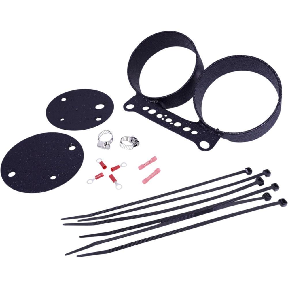 Gauge Bracket — Wrinkle black, double gauge