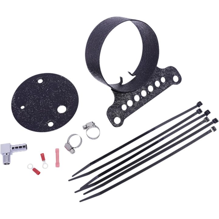 Soporte para indicador — negro arrugado, simple, acero