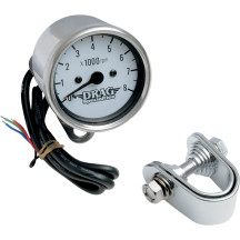2.4" Mini Electronic 8000 RPM Tachometer — 0–8,000 rpm, chrome