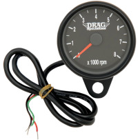 2.4" Mini Electronic 8000 RPM Tachometer — 61 mm (2-13/32"), 0–8,000 rpm, black matte housing