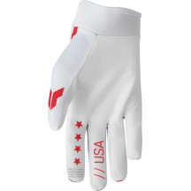 Launchmode Gloves — 2XL, Red, White, Blue