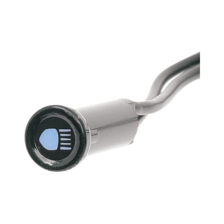 Luz indicadora snap-in — 7.6 mm (0.3"), lectura azul