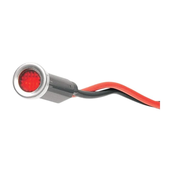 Luz indicadora snap-in — 7,6 mm (0,3"), rojo