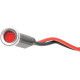 Luz indicadora snap-in — 7,6 mm (0,3"), rojo