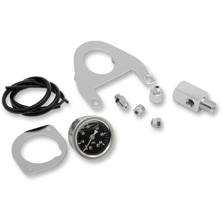 Kit de medidor de presión de aceite — 4,13 cm, 4,14 bar, cromado