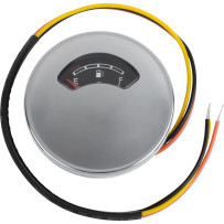 OEM Fuel Gauge — black face, chrome housing